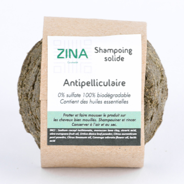 Shampoing solide pour cheveux antipelliculaire